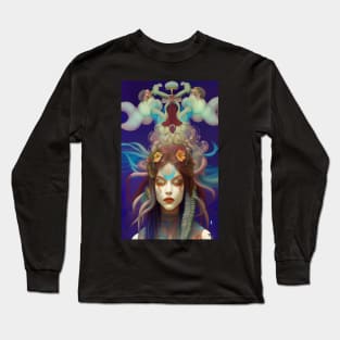 Freaking Cool Trippy Hippie Chic Girl Goddess Witch Long Sleeve T-Shirt